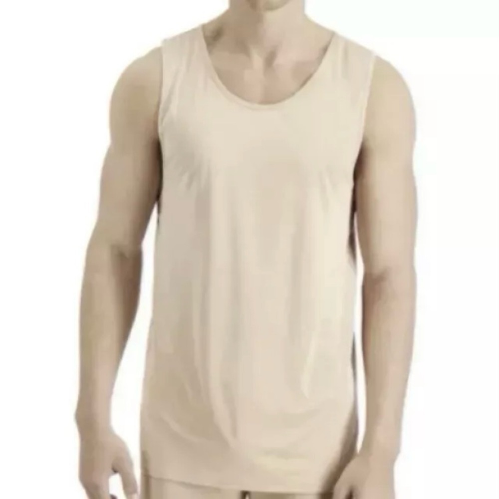 Alfani Men’s Beige Quick Dry Tank Top Shirt Size L